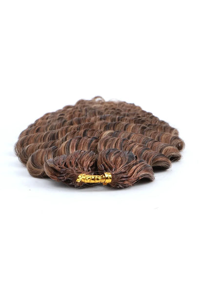 Double Drawn Highlight Blend #4/27/30 Deep Wave Feather Crochet Human Hair