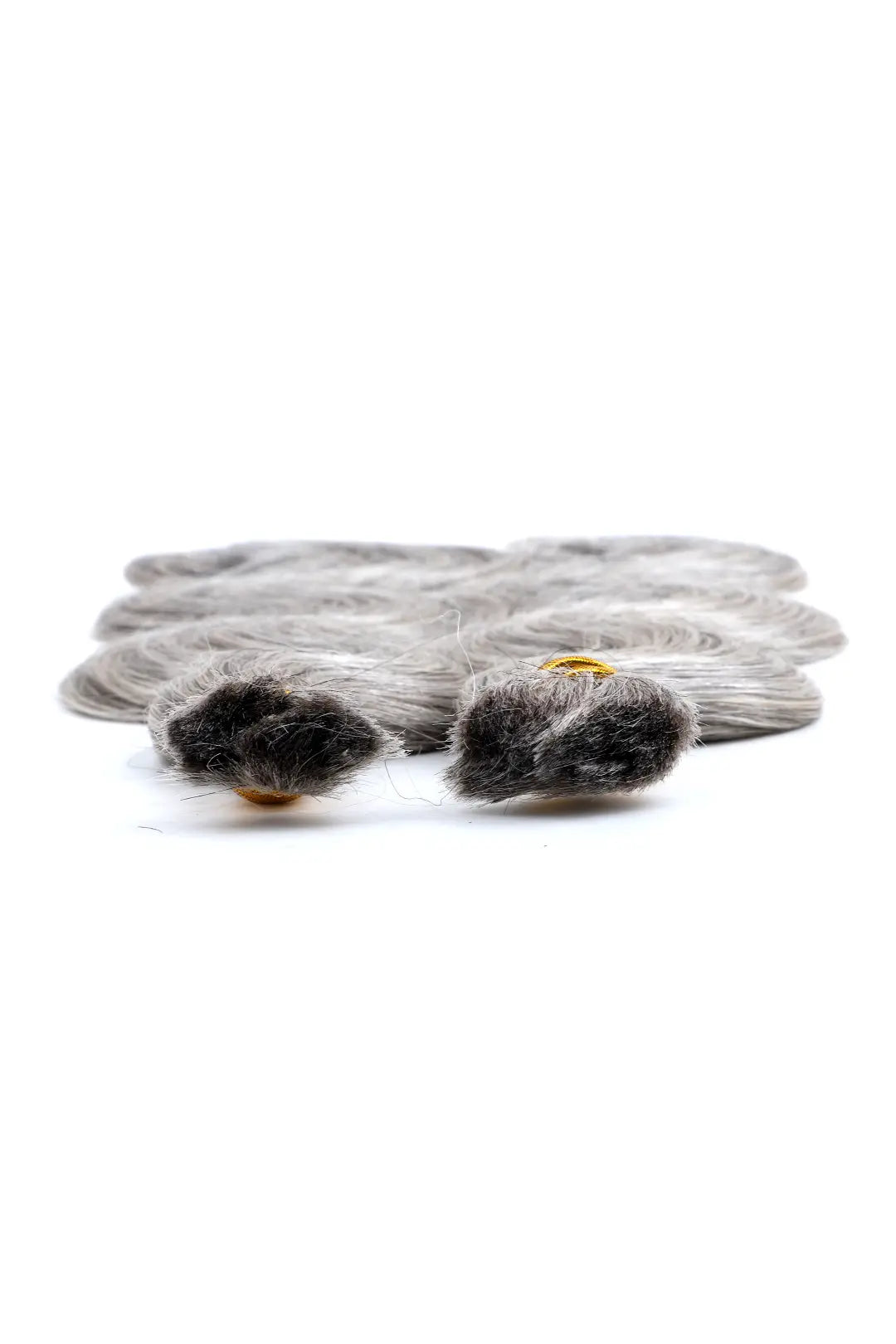 Salt and Pepper Bulk Hair Body Wave for Braiding 85% Gray BU76