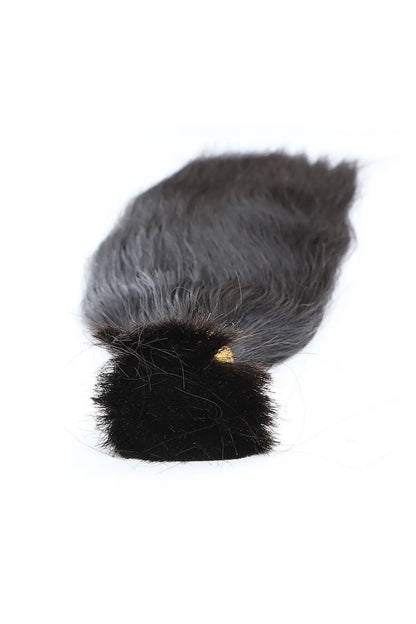 Single Drawn Straight Bulk Hair For Braiding Natural Black