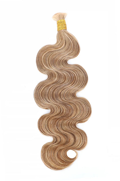 Double Drawn Body Wave #27 Medium Blonde Bulk Hair BU58