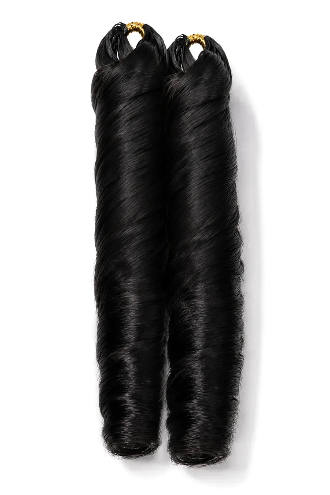 Double drawn feather crochet hair extension french curl human hair