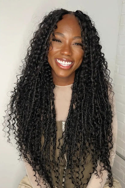 Single Drawn Spanish Curly Bulk Hair Extensions for Braiding