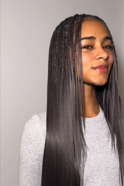 Double Drawn Straight Bulk Human Hair For Braiding