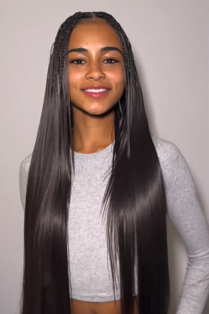 Double Drawn Straight Bulk Human Hair For Braiding