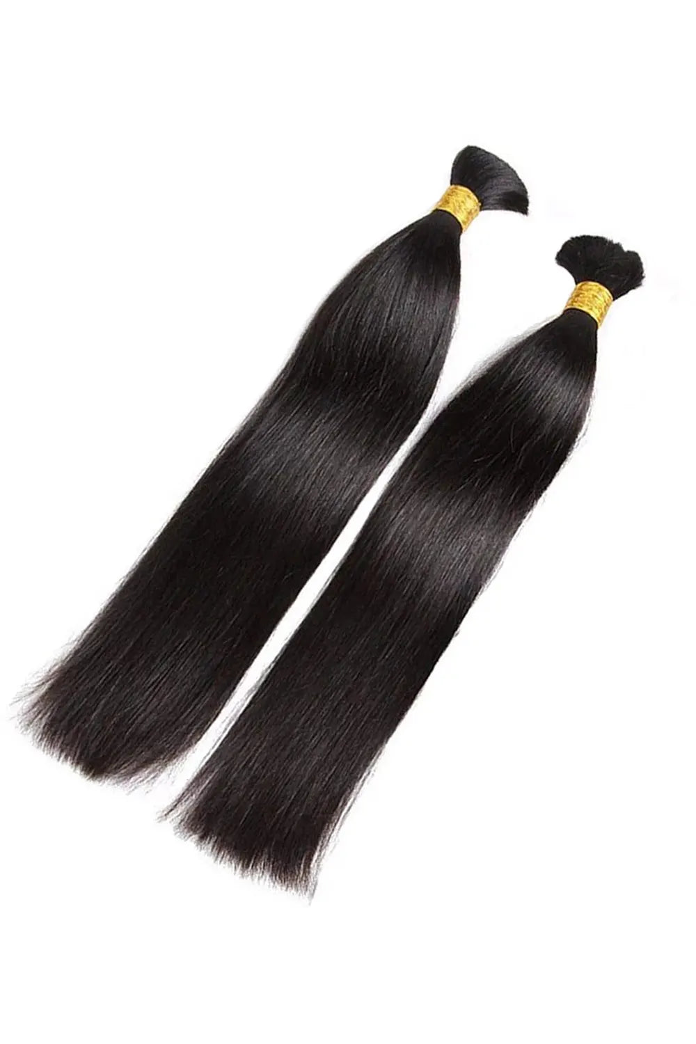 Double Drawn Straight Bulk Human Hair For Braiding