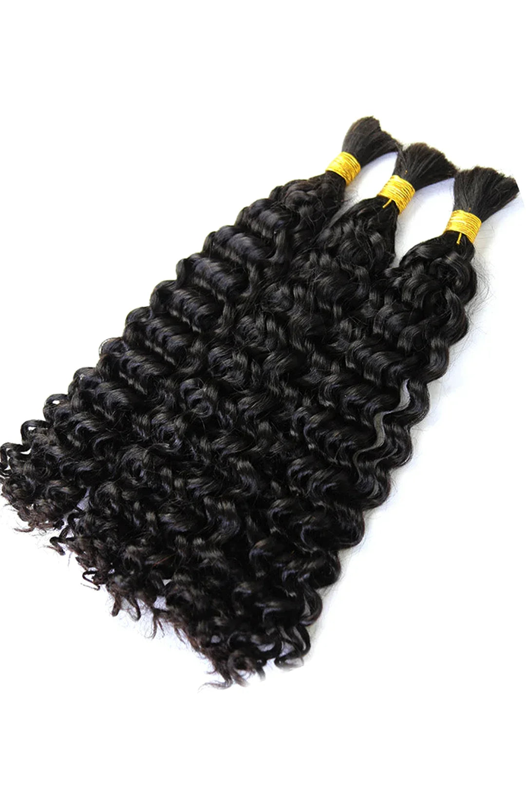 Double Drawn Water Wave Bulk Human Hair For Braiding