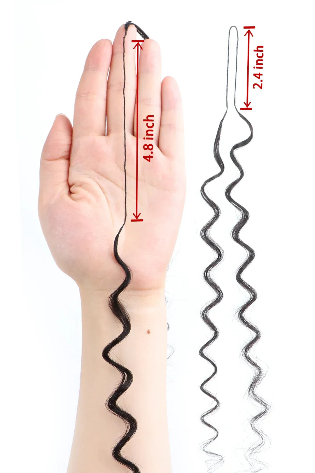 Double Drawn Braiding Feather Crochet Hair Spanish Curly