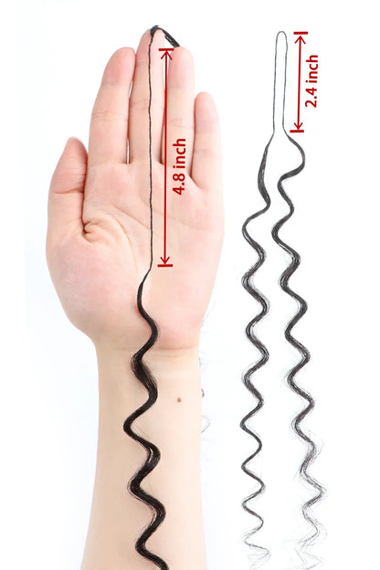 Double Drawn Braiding Feather Crochet Hair Spanish Curly