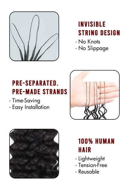 Double Drawn Braiding Feather Crochet Hair Spanish Curly