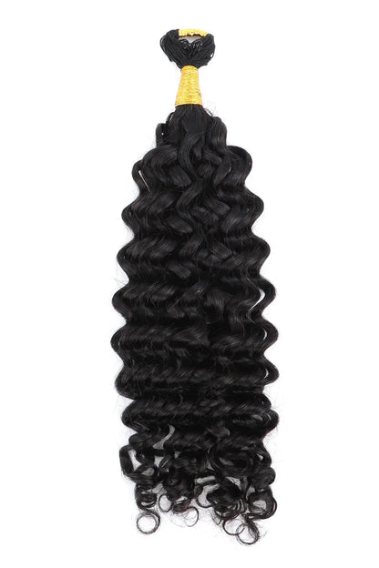 Double Drawn Braiding Feather Crochet Hair Spanish Curly