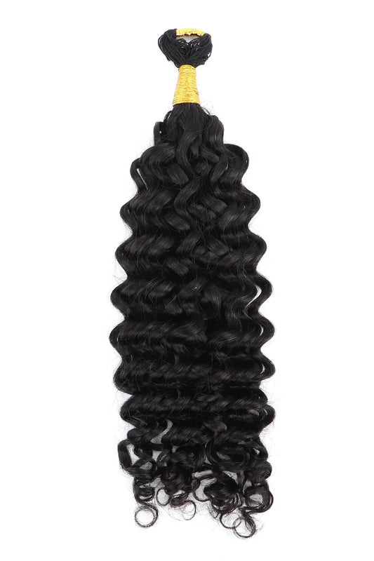Double Drawn Braiding Feather Crochet Hair Spanish Curly