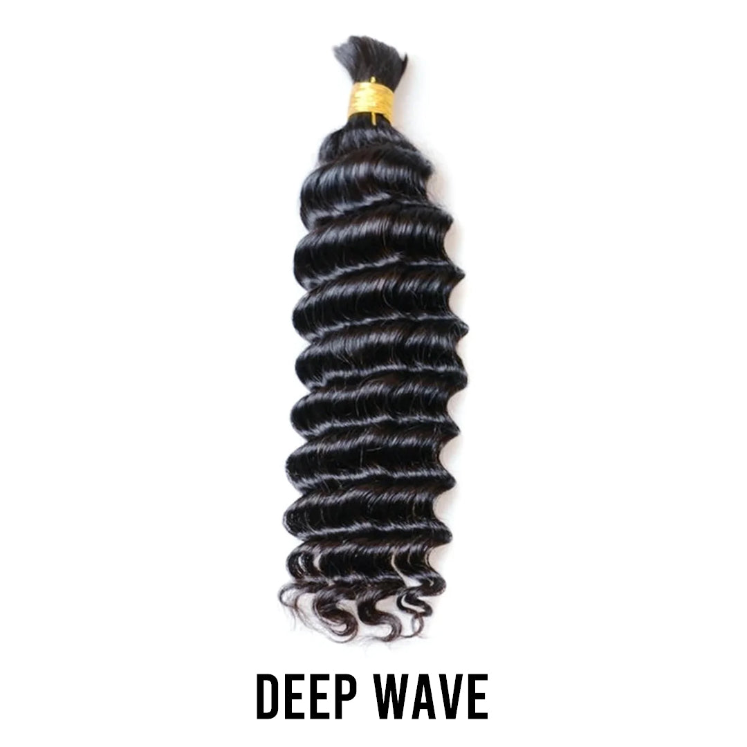 Yghairs Double Drawn Bulk Hair Deal: 16inch - 20inch Natural Color