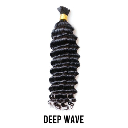 Yghairs Double Drawn Bulk Hair Deal: 16inch - 20inch Natural Color
