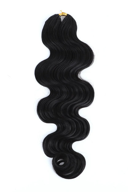 Double Drawn Feather Crochet Hair Extension Body Wave Human Hair Double-Strand