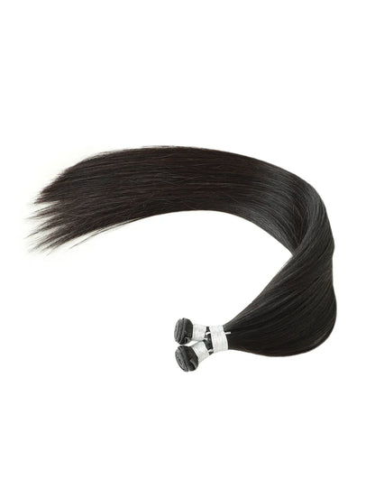 Genius Weft Hair Extensions Black Straight Cambodia Virgin Hair