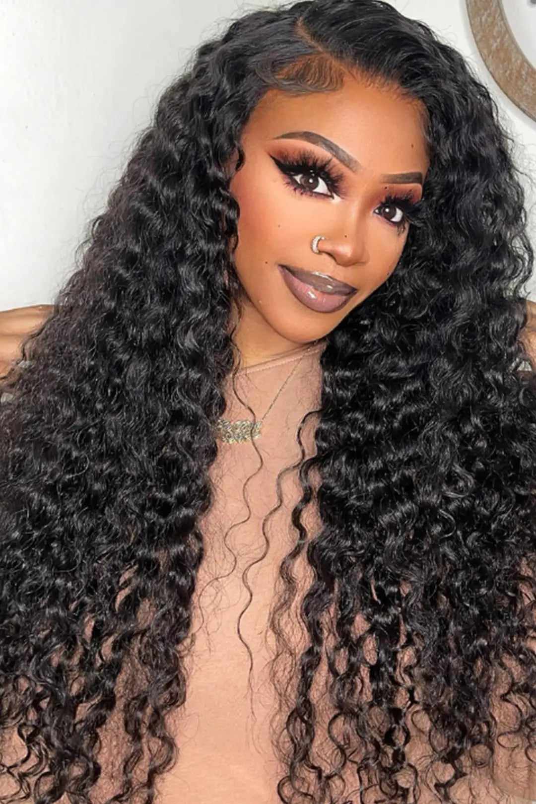 Ultra-thin Genius Weft Deep Wave Natural Black Virgin Hair
