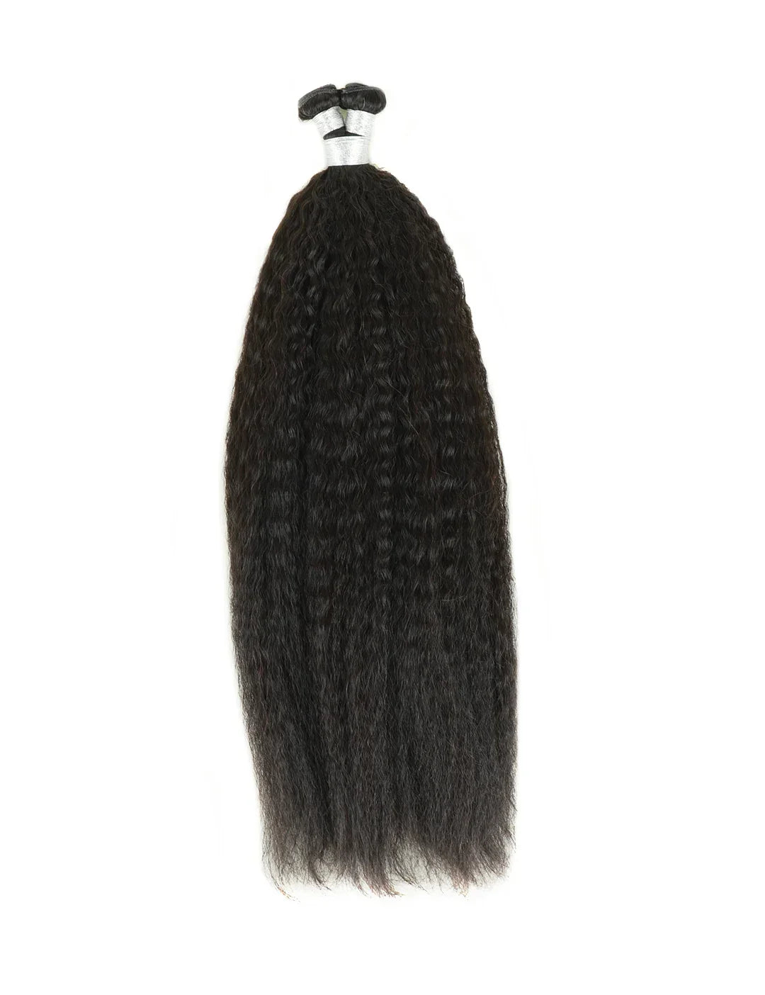 Genius Weft Hair Extensions Kinky Straight Natural Black Virgin Hair