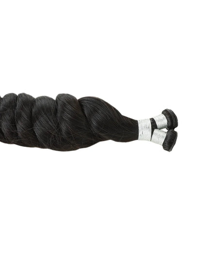 Genius Weft Hair Extensions Loose Wave Natural Black Virgin Hair