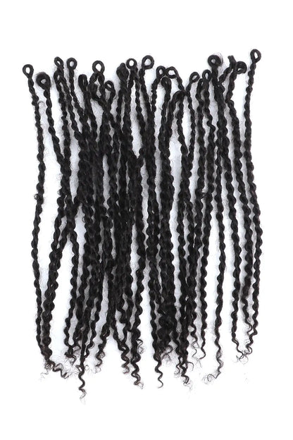 Goddess Senegalese Twists with Curly Ends Pre-looped Human Hair