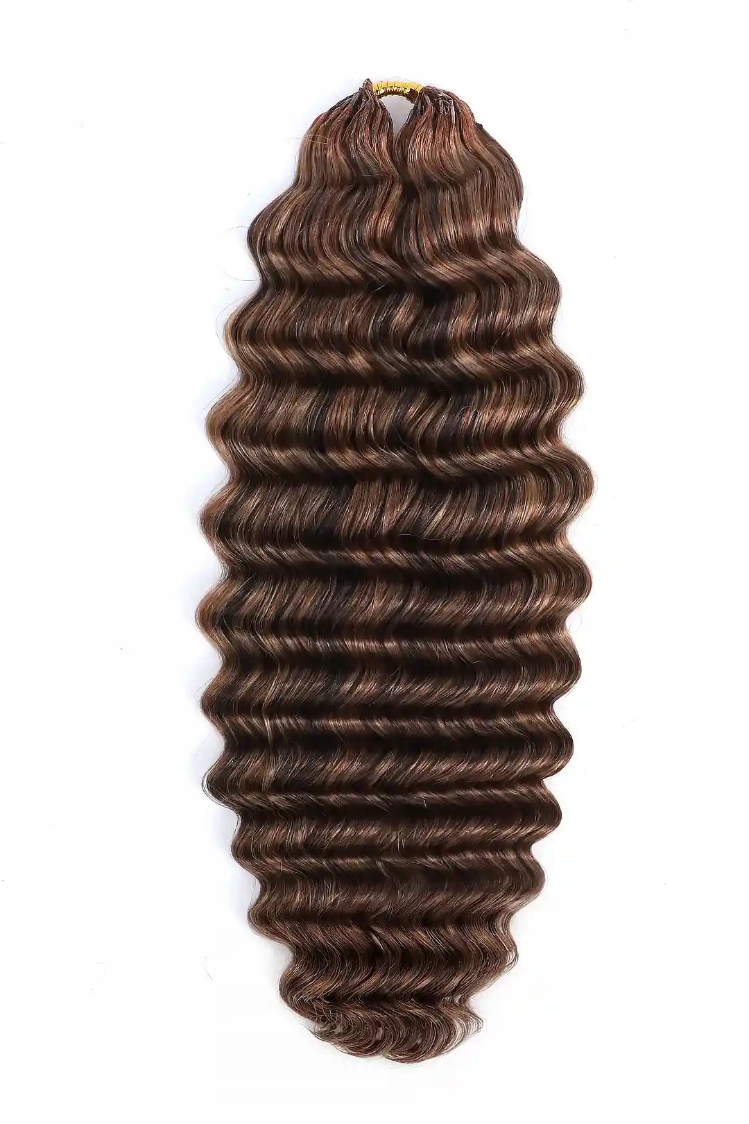 Double Drawn Highlight Blend #4/27/30 Deep Wave Feather Crochet Human Hair
