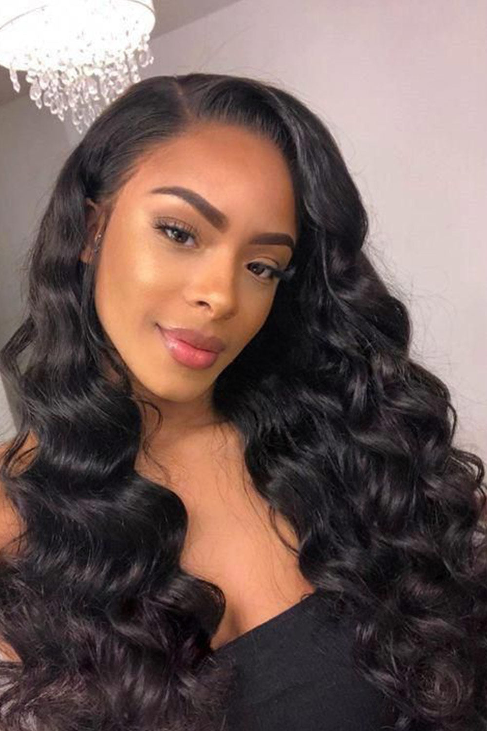 Human Hair Loose Wave Tape in Hair Extensions for Black Hair