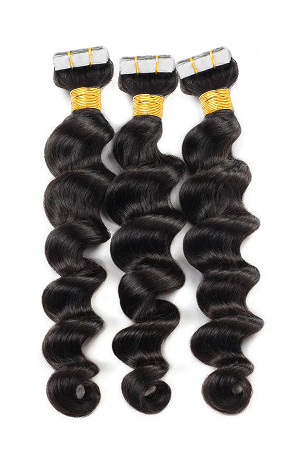 Human Hair Loose Wave Tape in Hair Extensions for Black Hair