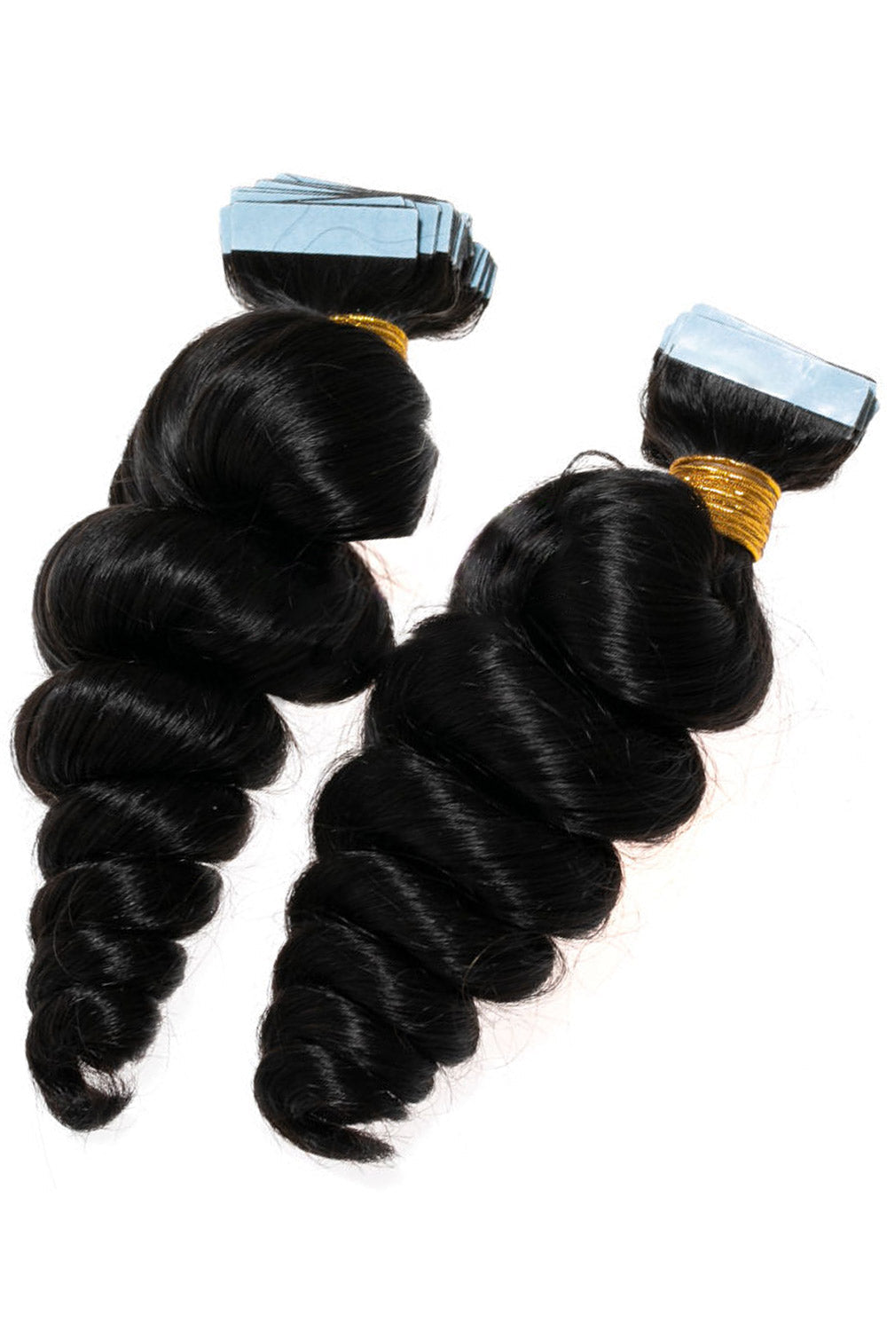 Human Hair Loose Wave Tape in Hair Extensions for Black Hair