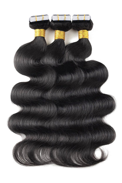 Invisible Wavy Tape in Hair Extensions for Black Hair Human Hair