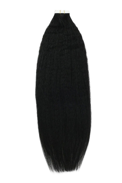 Invisible YaKi Tape In Hair Extensions For Black Fine Hair