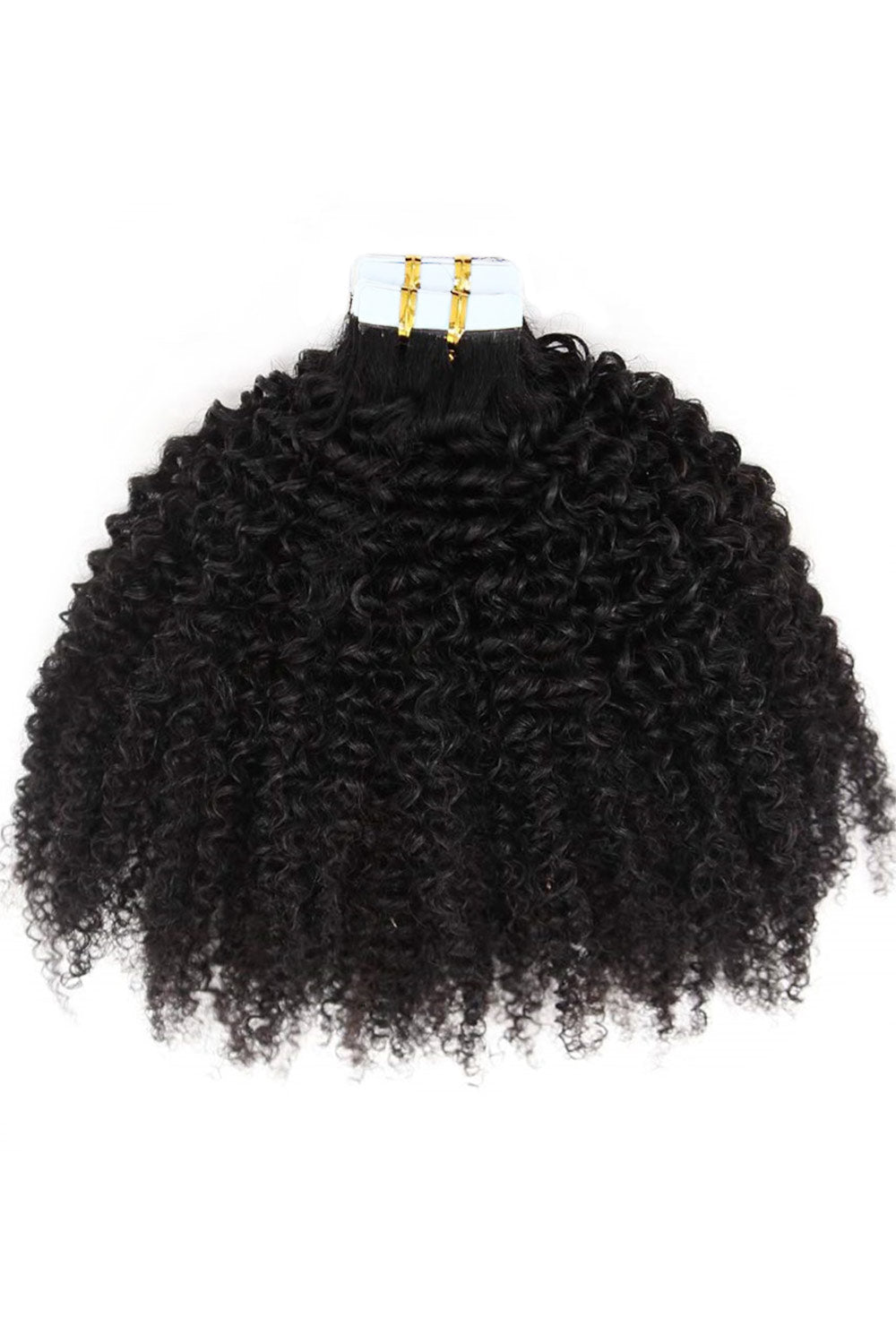 Kinky Curly Tape In Hair Extensions Human Hair For African American