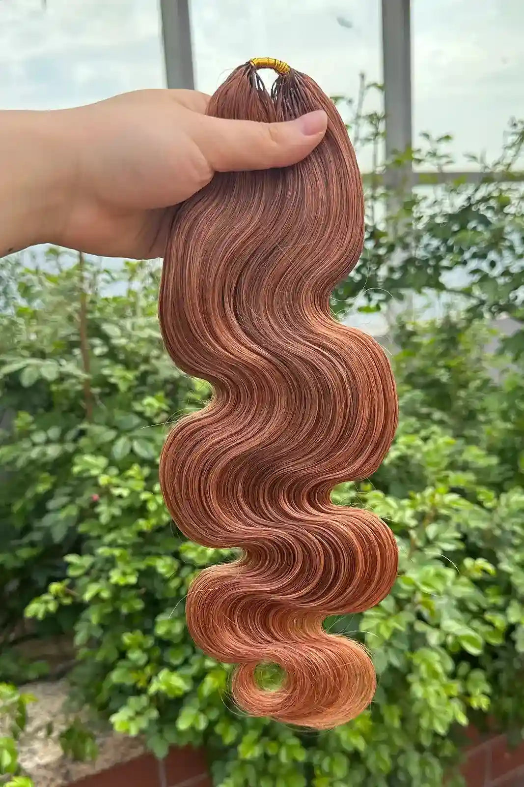Auburn Brown #30 Body Wave Feather Crochet Human Hair