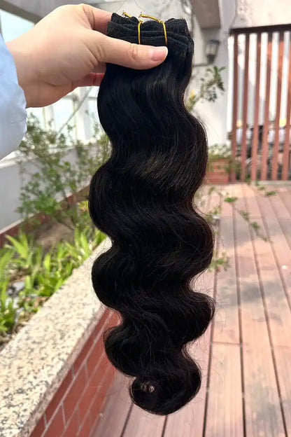 Cambodian Virgin Hair Bundle Body Wave Natural Color 12A 50% Density
