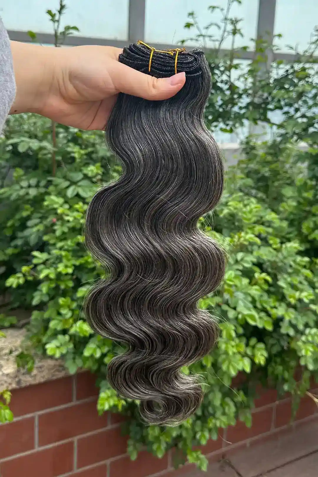 Natural Grey Hair Salt And Pepper Cambodia Virgin Human Hair Bundles