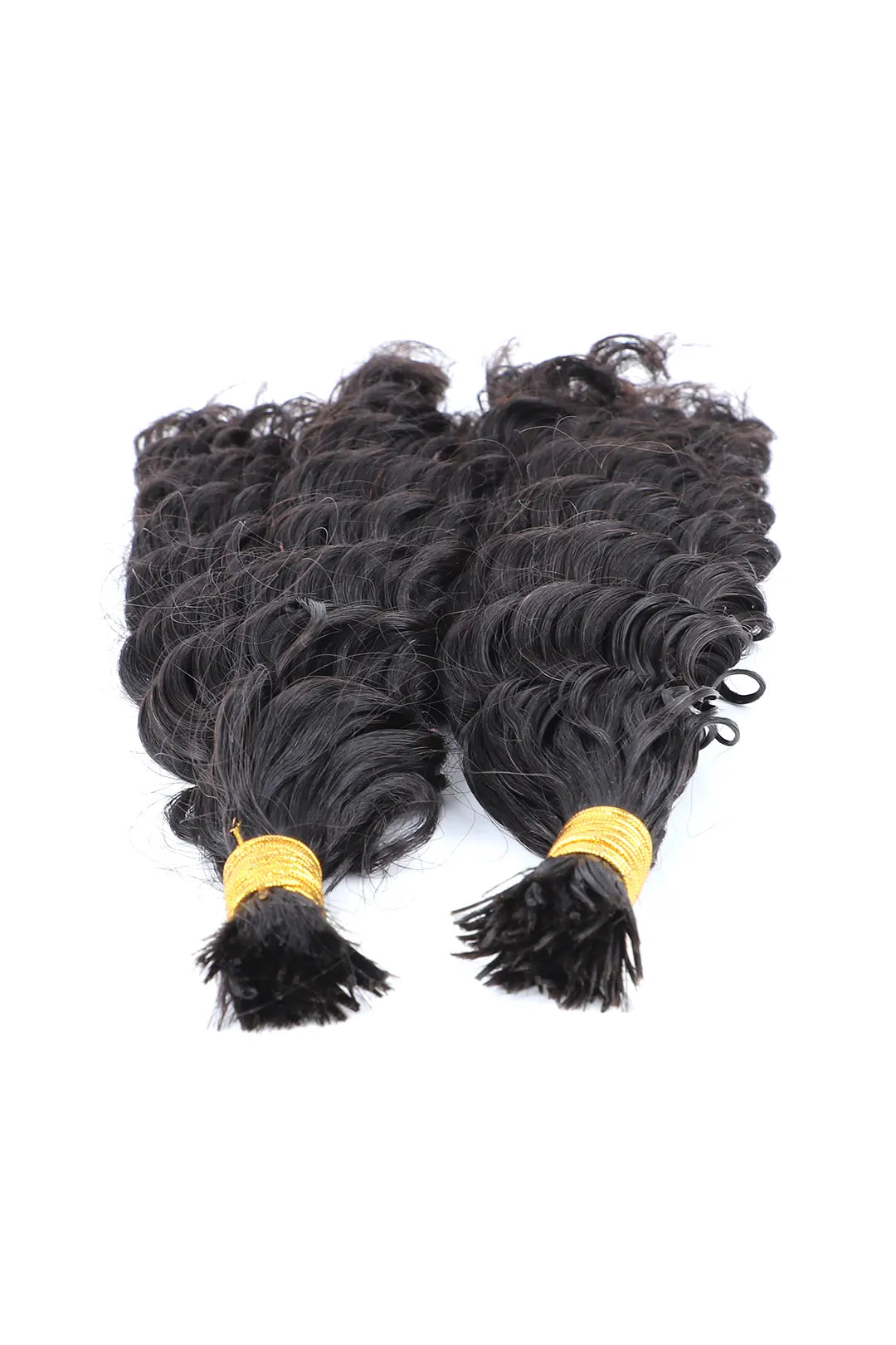 Pre-Divided Deep Wave Bulk Human Hair For Braiding Easy Split