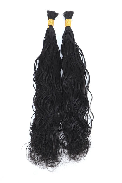 Pre-Divided Loose Wave Bulk Human Hair For Braiding Easy Split
