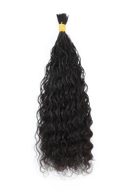 Pre-Divided Water Wave Bulk Human Hair For Braiding Easy Split