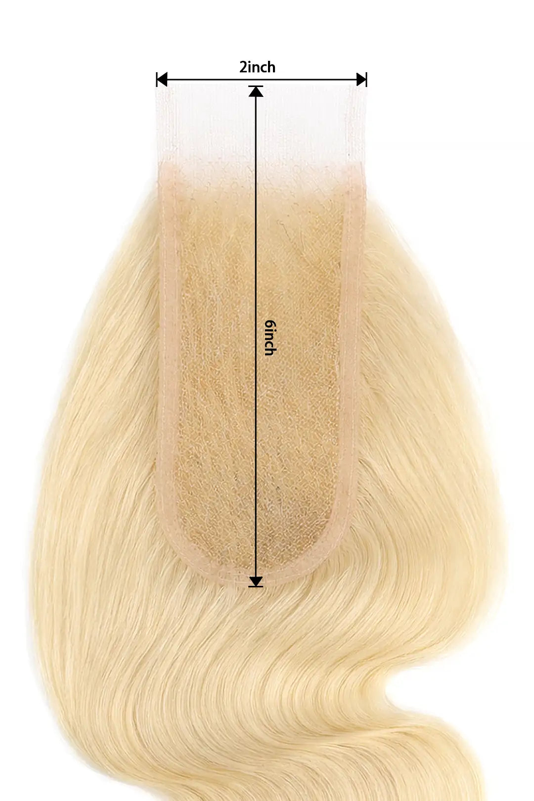 2x6 HD Blonde 613 Body Wave Lace Closure