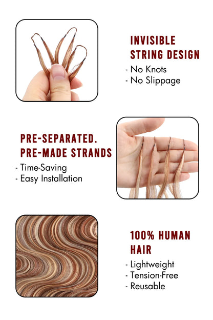 Highlight Blend #27/30/613 Body Wave Feather Crochet Human Hair