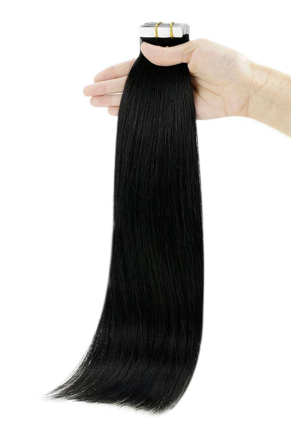 Straight Tape in Hair Extensions for Black Hair Seamless Invisible
