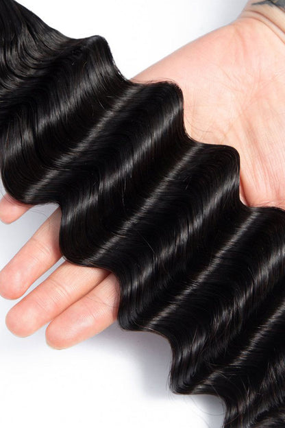 Tape in Hair Extensions for Black Hair Deep Wave 100% Human Hair