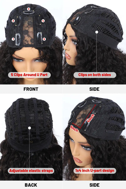 U Part Wig Human Hair Beginner Friendly