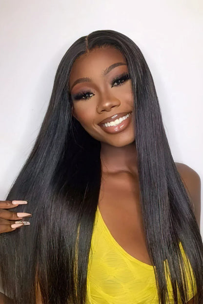 Cambodian Virgin Hair Bundle Straight Natural Color 12A 50% Density