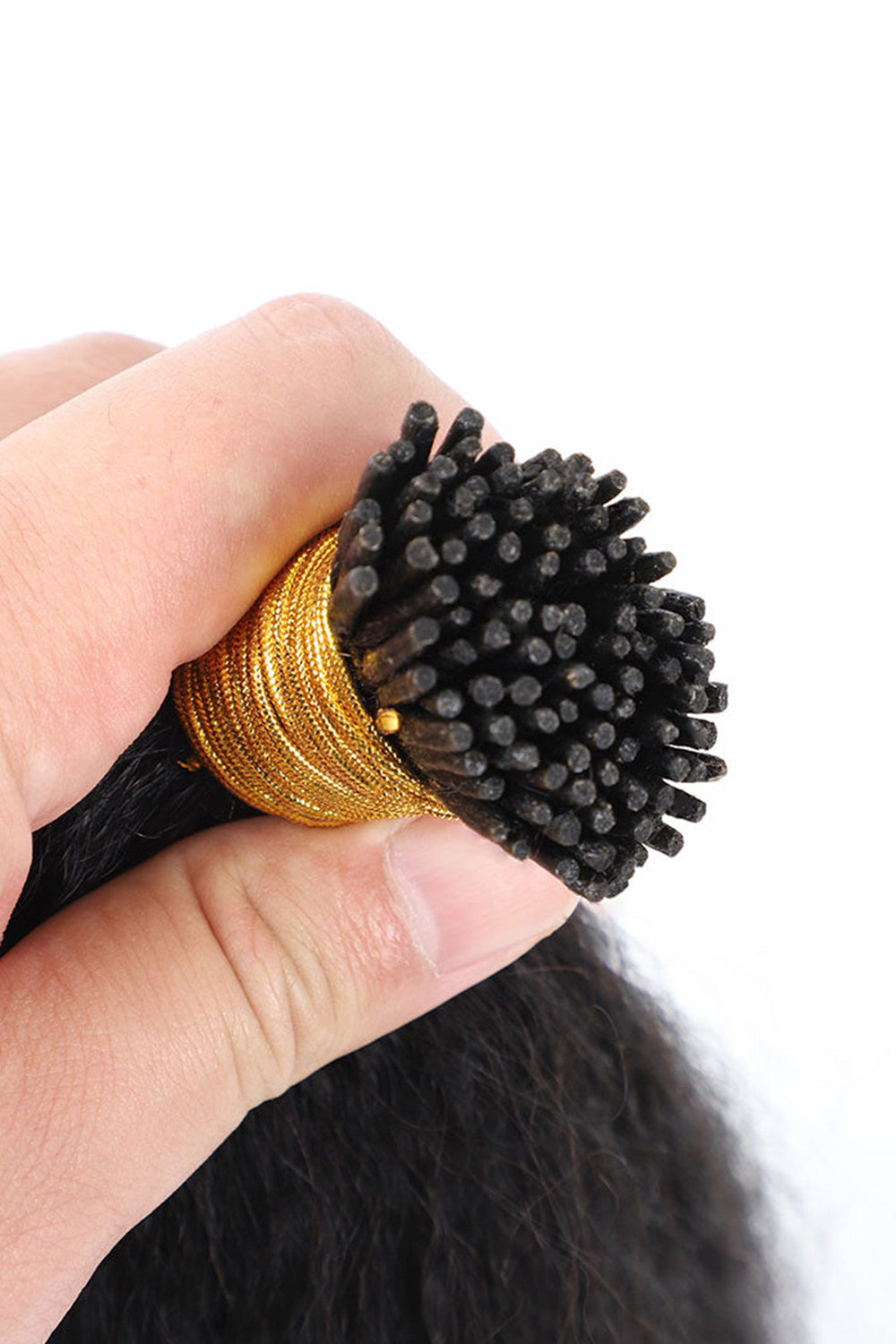 I Tip Black Hair Body Wave Remy Human Hair Extensions